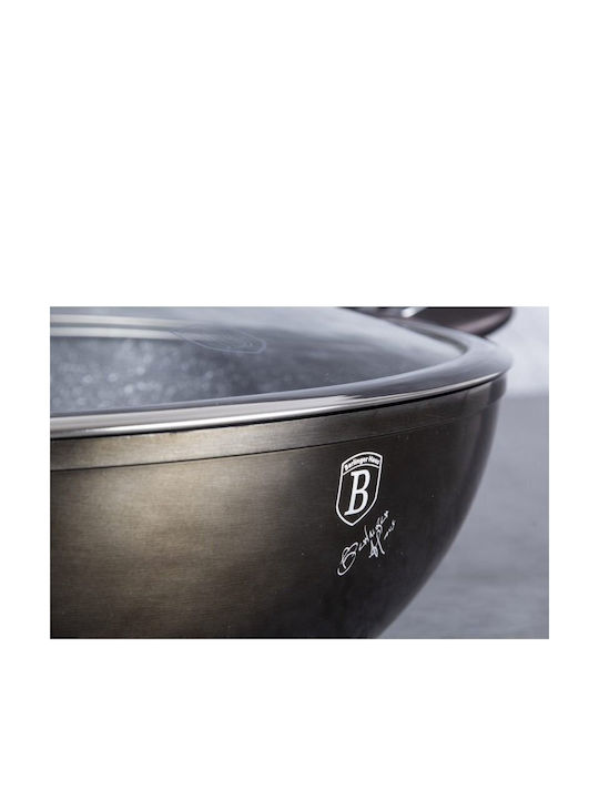 Berlinger Haus Metallic Line Saute Pan from Aluminum with Lid with Stone Coating 30cm