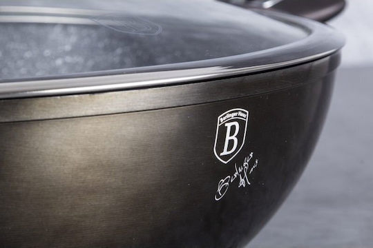 Berlinger Haus Metallic Line Тиган За Сотиране от Алуминий с Капак с Покритие от Камък 30см
