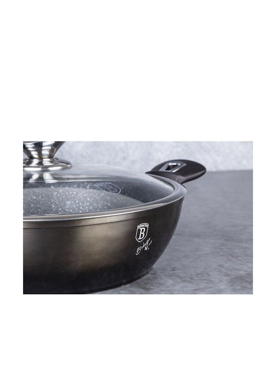 Berlinger Haus Metallic Line Saute Pan from Aluminum with Lid with Stone Coating 30cm