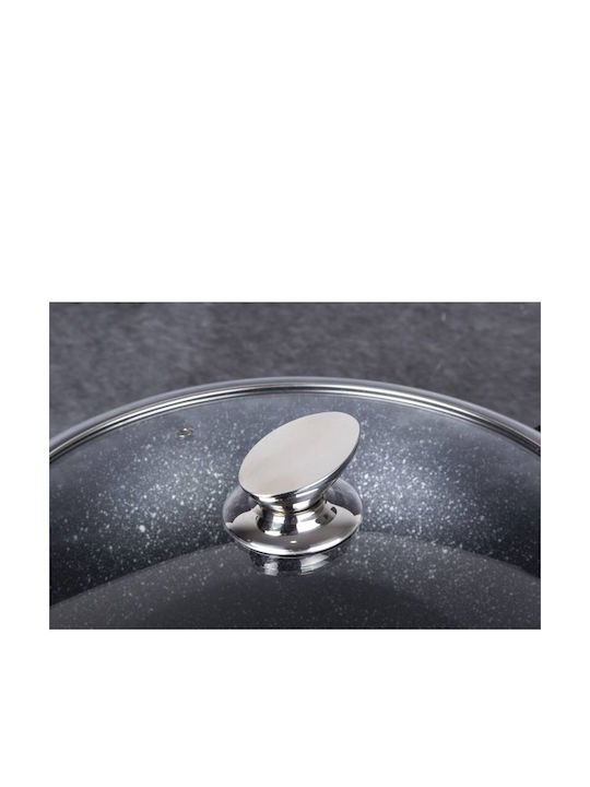 Berlinger Haus Metallic Line Saute Pan from Aluminum with Lid with Stone Coating 30cm