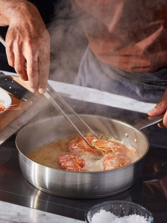 Fiskars Pan Mit Deckel aus Stahl mit Antihaftbeschichtung 26cm