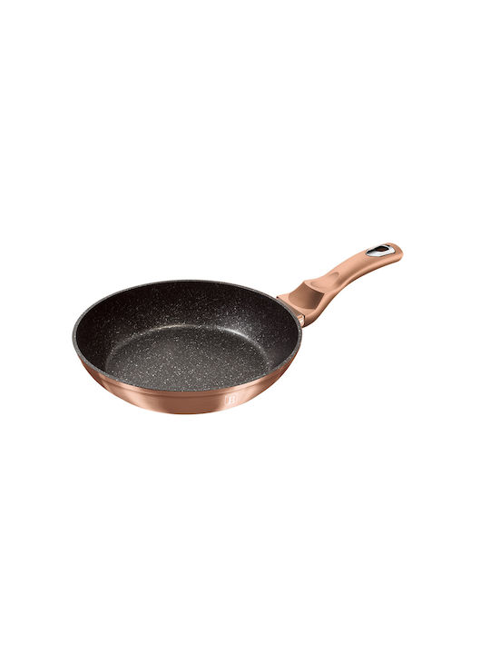 Berlinger Haus Metallic Line Pan aus Aluminium mit Steinbeschichtung Rose Gold Collection 20cm