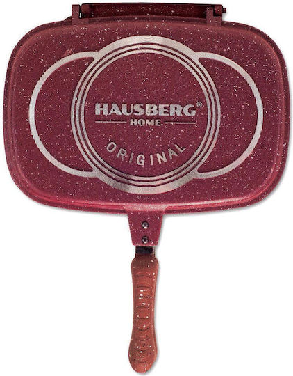 Hausberg Double Grill made of Aluminum with Stone Coating 36cm