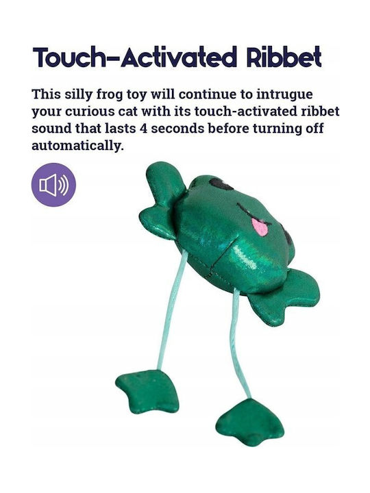 Jucărie pentru pisici Petstages Atlantic Frog Ps70378