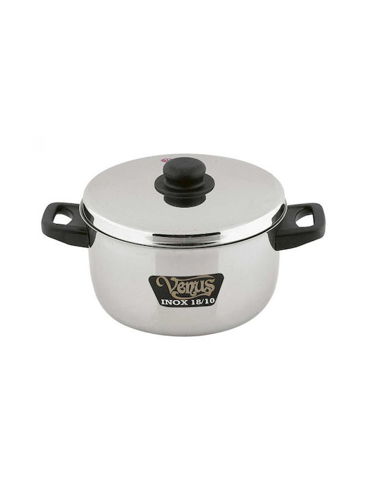 Venus Βαθιά Ανοξείδωτη Κατσαρόλα 5.4lt / 26cm