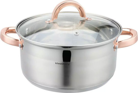Klausberg Βαθιά Ανοξείδωτη Κατσαρόλα Ατμού 4lt / 24cm