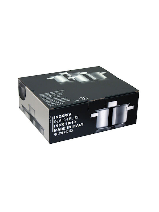 Inoxriv Βαθιά Ανοξείδωτη Κατσαρόλα 2.5lt / 20cm