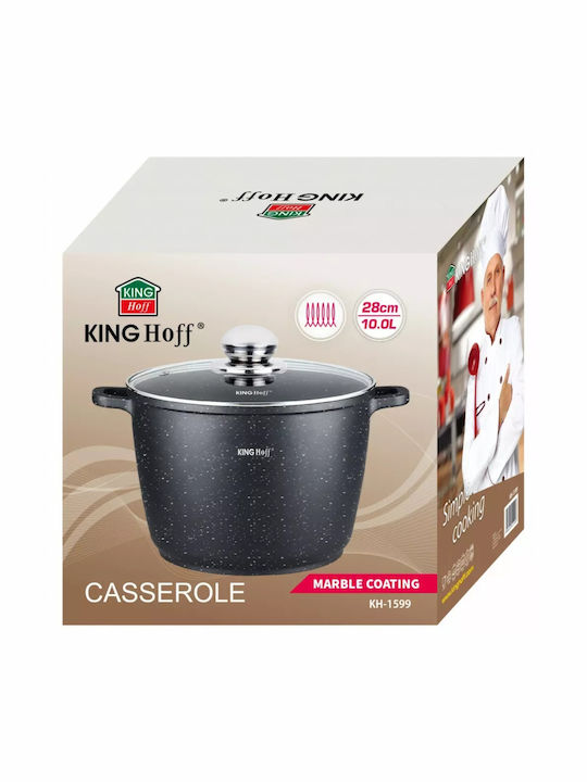 KING Hoff Deep Pot made of Aluminum 10lt / 28cm