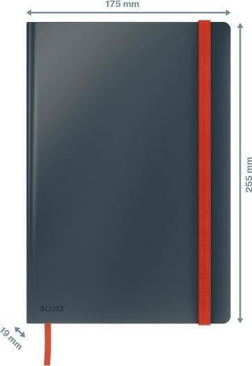 Leitz Notizbuch 80 Blätter B5 Quadrat Gray