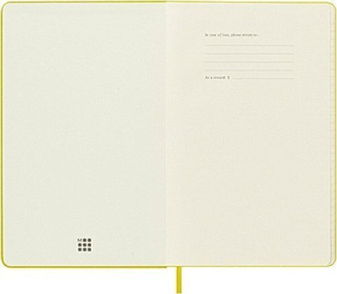 Moleskine Notebook Large 13x21 Silk Notebook 240 Sheets Ruled with Elastic Yellow