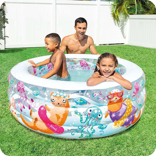 Intex Παιδική Στρογγυλή Πισίνα 360lt Φουσκωτή 152x56εκ.