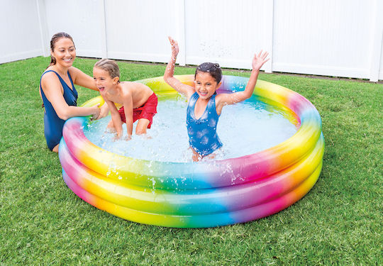 Intex Cool Dots Παιδική Στρογγυλή Πισίνα 581lt Φουσκωτή Cool Dots