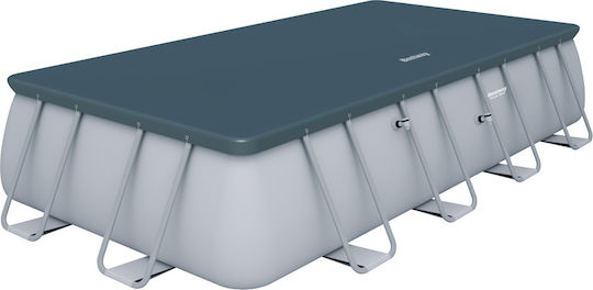 Bestway Басейн PVC 3.785л с Метална Рамка 549x274x122см Сив