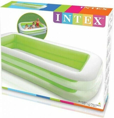 Intex Family Swim Center Swimming Pool 770lt Inflatable 262x175x56cm Green