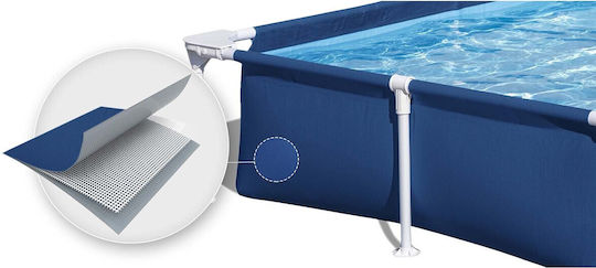 Bestway Children's PVC Swimming Pool 1200lt with Metallic Frame 221x150x43cm Blue