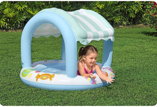 Bestway Piscină Rotundă Pentru Copii Din PVC Gonflabilă 34lt 104x84cm Albastră