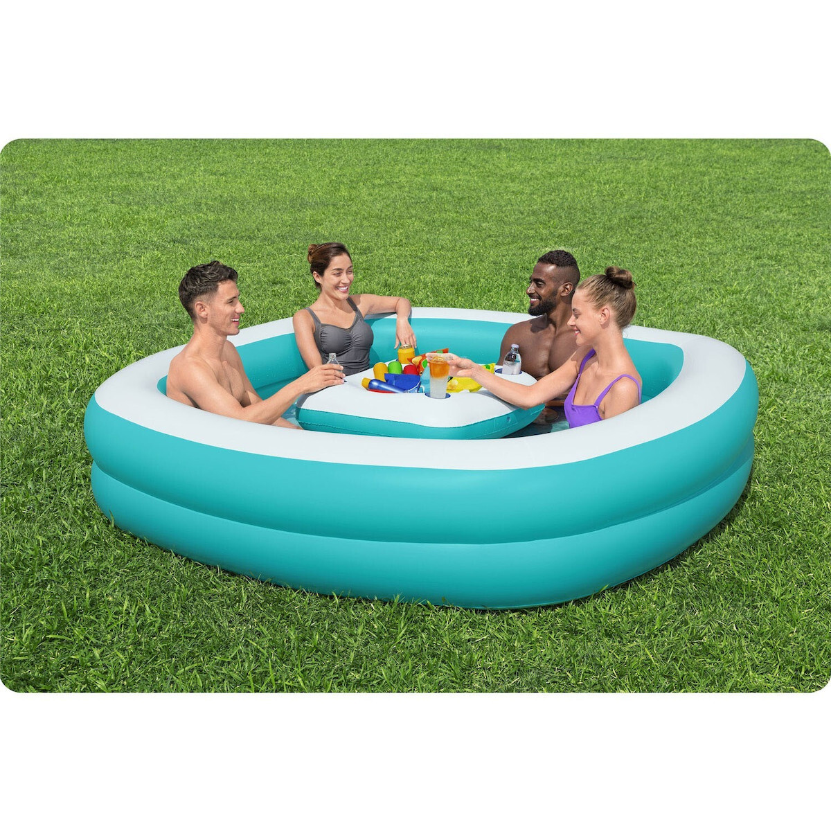 Bestway Inflatable Pool Sippin Summer Family 218x48cm 54446 54446