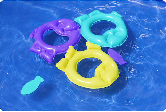 Bestway Детски Басейн PVC 84л Надуваем 134x131x73см Светлосин