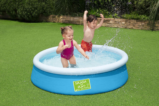 Bestway Children's Round Swimming Pool 477lt Inflatable 152x38cm Light Blue