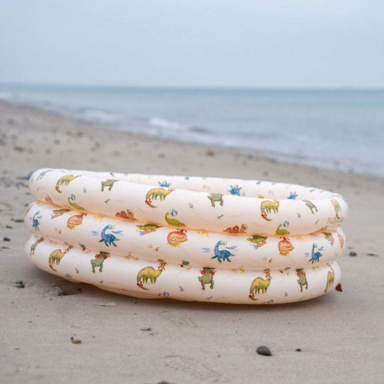 Filibabba Alfie Children's Round Swimming Pool PVC 43L Inflatable Beige