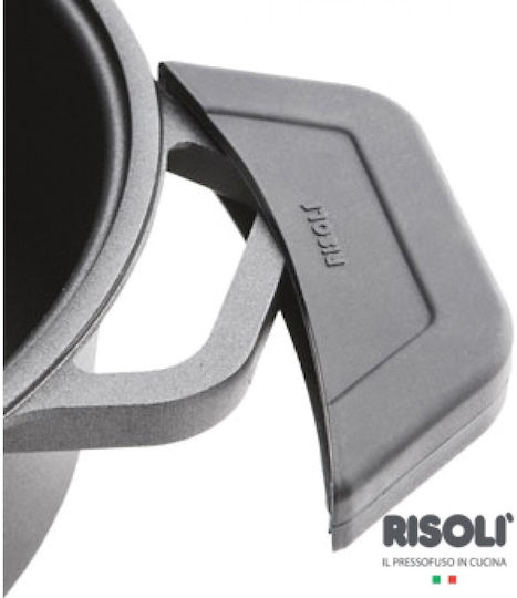 Risoli Granito Untiefe Topf aus Aluminiumguss 24cm