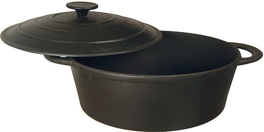 KING Hoff Deep Pot made of Cast Iron 3.9lt / 28cm