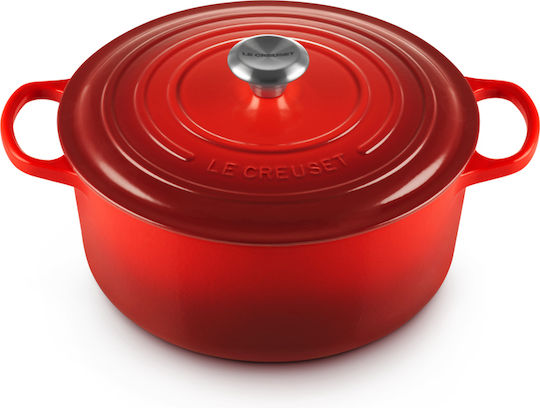 Le Creuset Cerise Βαθιά Κατσαρόλα από Μαντέμι 6.7lt / 28cm