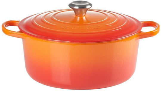 Le Creuset Signature Tiefer Topf aus Gusseisen 4.2Es / 24cm Volcanic