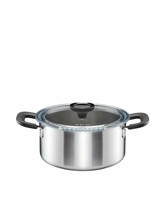 Fiskars Tiefer Edelstahl-Topf 3Es / 22.5cm