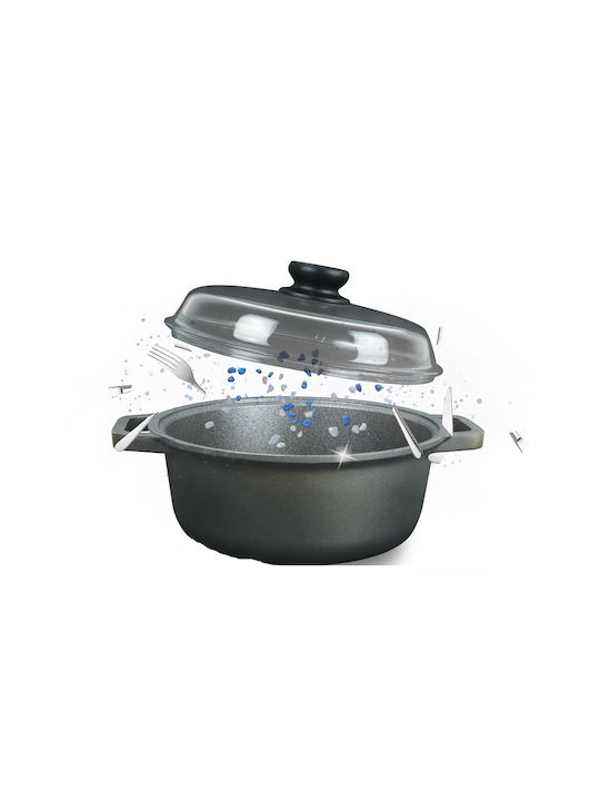 Risoli Blackplus Deep Pot made of Cast Aluminum 3.5lt / 24cm