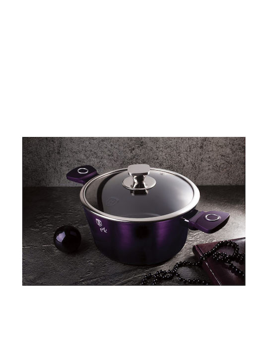 Berlinger Haus Purple Eclipse Collection Deep Pot made of Aluminum 4.1lt / 24cm