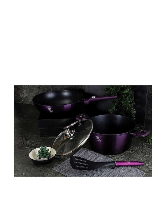 Berlinger Haus Purple Eclipse Collection Deep Pot made of Aluminum 4.1lt / 24cm