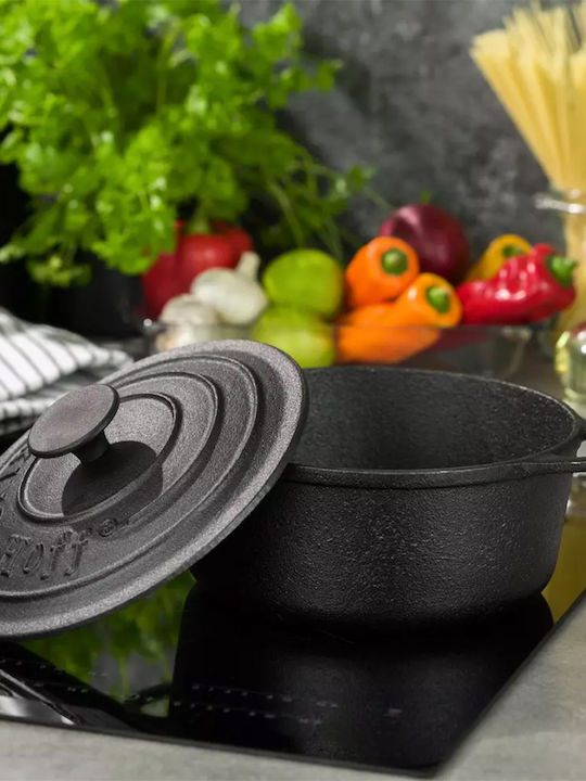 KING Hoff Deep Pot made of Cast Iron 4lt / 24cm