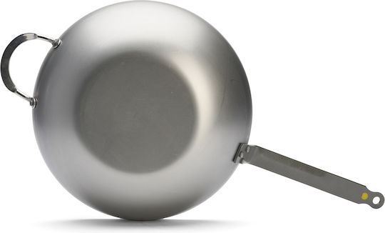 De Buyer Mineral B Wok από Ανθρακούχο Χάλυβα με Επίστρωση από Πέτρα 32cm