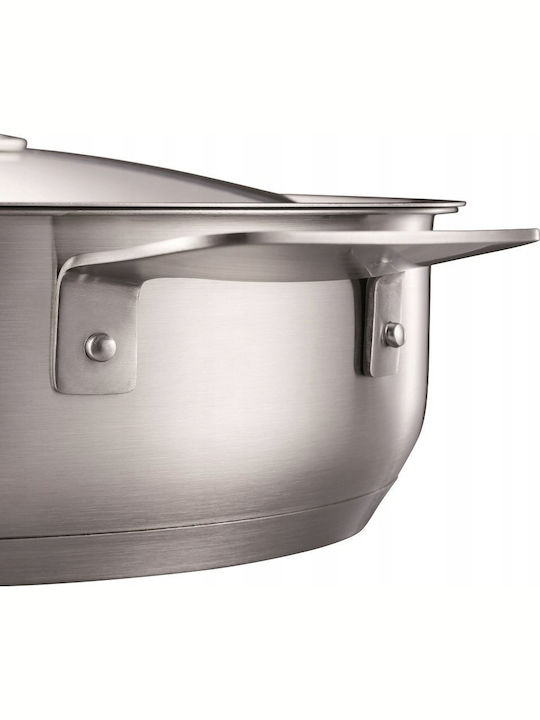 Fiskars Pan Mit Deckel aus Stahl mit Antihaftbeschichtung 28cm