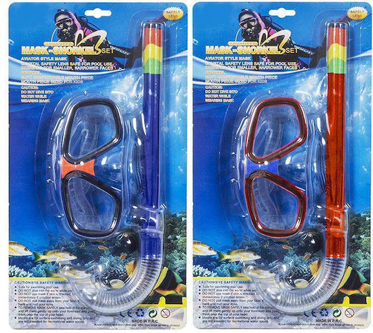 Summertiempo Mască De Scufundare Cu Snorkel Albastră