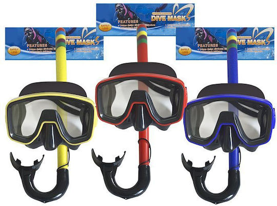 Summertiempo Kinder Gelbe Tauchmaske mit Schnorchel