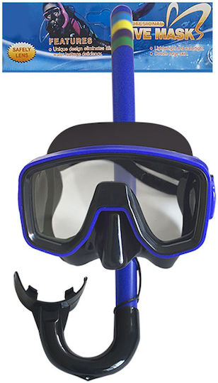 Summertiempo Kinder Gelbe Tauchmaske mit Schnorchel