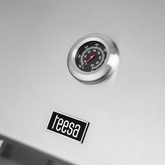 5007 Master Ψησταριά Υγραερίου Σχάρας 62.5x42εκ. με 4 Εστίες 12kW και Πλαϊνό Μάτι 3kW