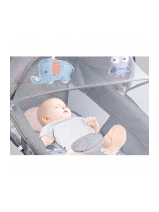 Lazarid Elektrisch Baby Relax mit Musik Gray für Kind bis 18kg