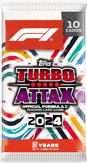 Topps 2024 Turbo Attax Formula 1 F1 Booster Φακελάκι 10 Κάρτες