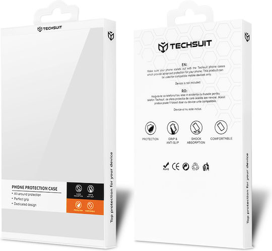 Techsuit Back Cover Silicon Albastru (iPhone 13 Pro, Techsuit)