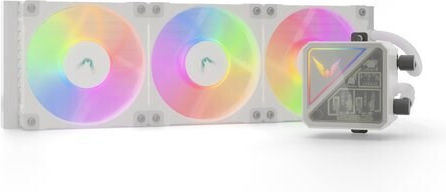 Valkyrie V360 Lite Water Cooling System AIO CPU with 3 120mm Fans and RGB Lighting White