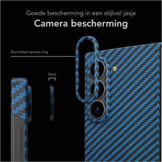 Nekit Umschlag Rückseite Aramid Fiber 1mm Blau (Galaxy Z Fold6)