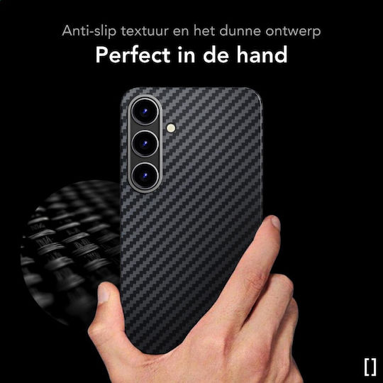 Nekit Umschlag Rückseite Aramid Fiber 1mm Schwarz (Galaxy S25+)