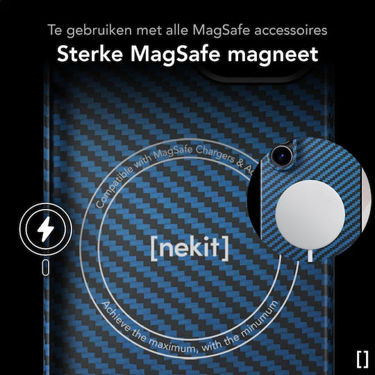 Nekit Umschlag Rückseite Aramid Fiber 1mm Blau (Galaxy Z Fold6)