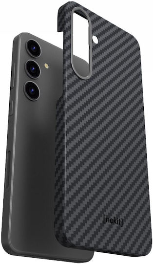 Nekit Umschlag Rückseite Aramid Fiber 1mm Schwarz (Galaxy S25)