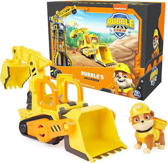 Spin Master Paw Patrol Rubble & Crew Buldozerul Lui Rubble Pentru 3+ Ani