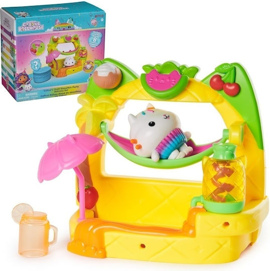 Spin Master Gabby's Dollhouse Cakey's Fruit Smoothie Party Balcony for Ages 3 Plus