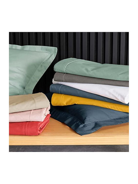 Percaline Douceur D'intérieur Double Bed Sheet Cotton Percale 78tc Dimensions 160x200cm Lime Green 1644671